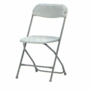 Chaise pliante blanche