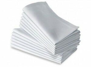 Serviette Coton blanc 50x50